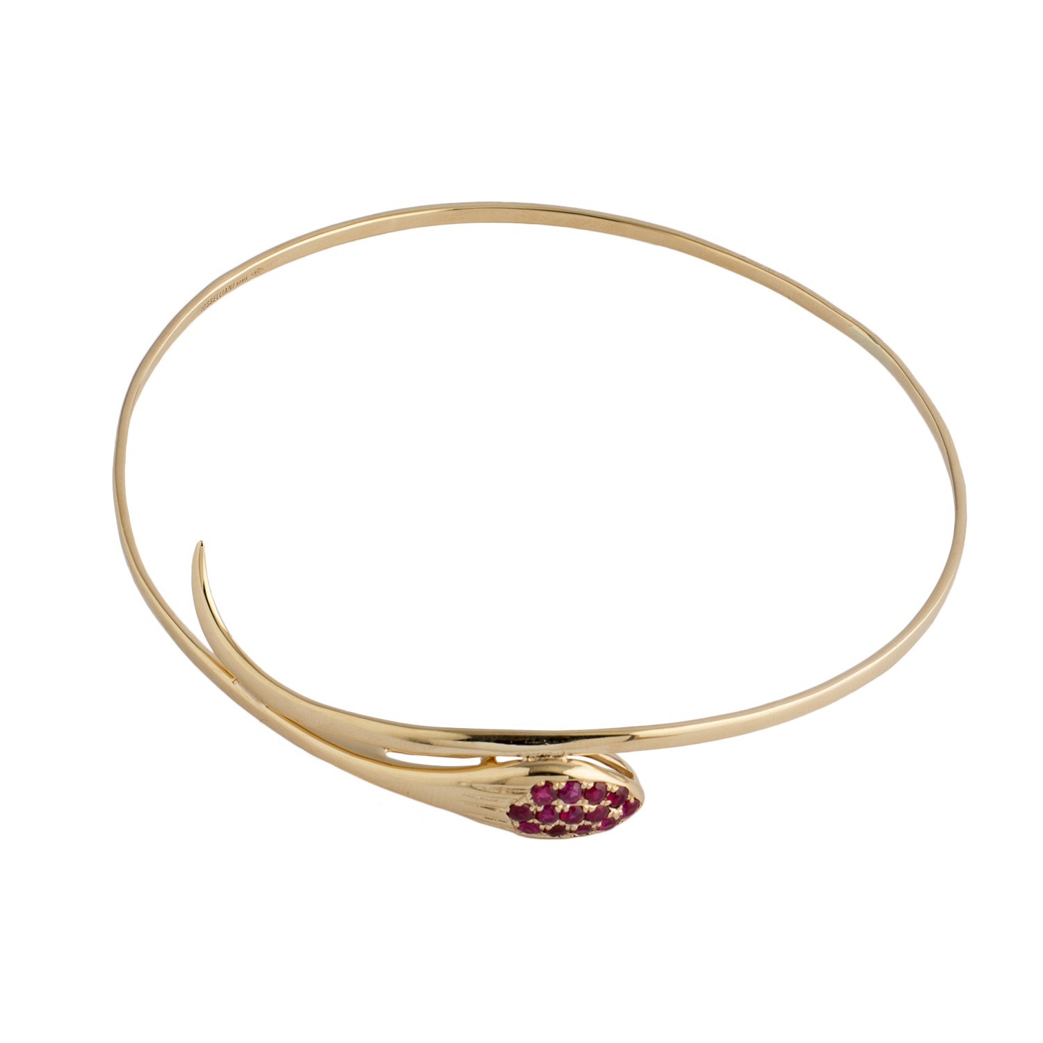 10k Yellow Gold bangle bracelet Flexible Round with Diamond Cut Design (0.3  ) - Walmart.com